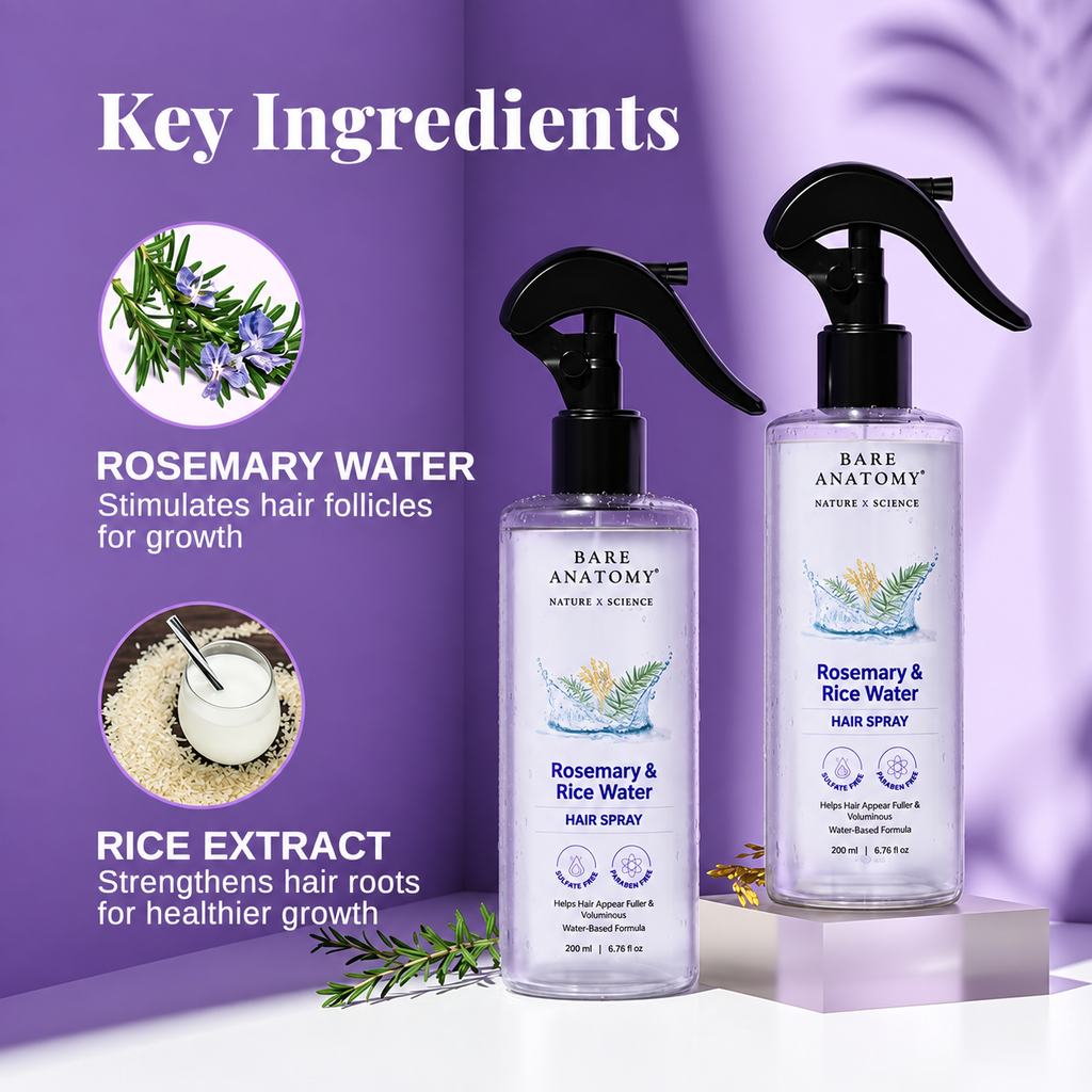 Rosemary Water and Rice Water | 100% Natural Extract